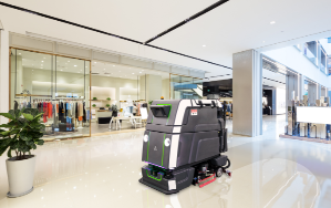 Neo 2 self-driving scrubber cleaning tile shopping mall floor