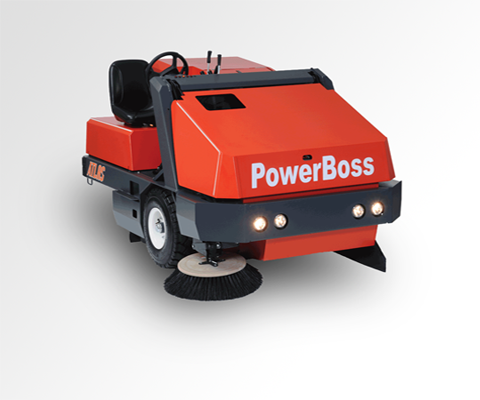 PowerBoss Atlas industrial rider sweeper