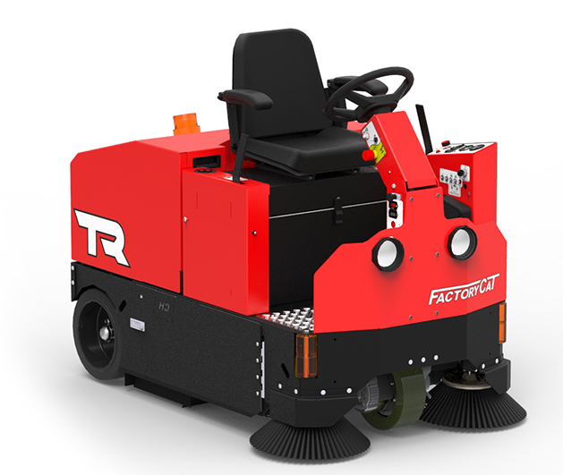 factory cat TR industrial rider floor sweeper