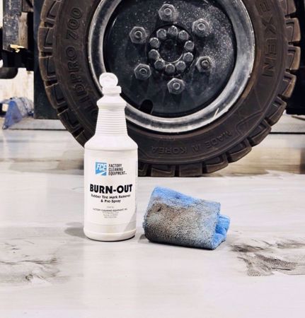 Burn Out Tire Mark Remover action shot
