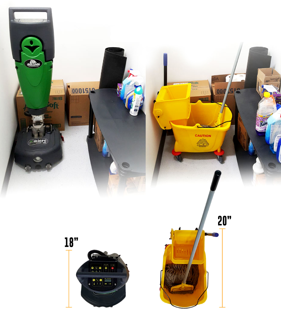 Bulldog Micro Scrubber Cordless Commercial Floor Scrubber