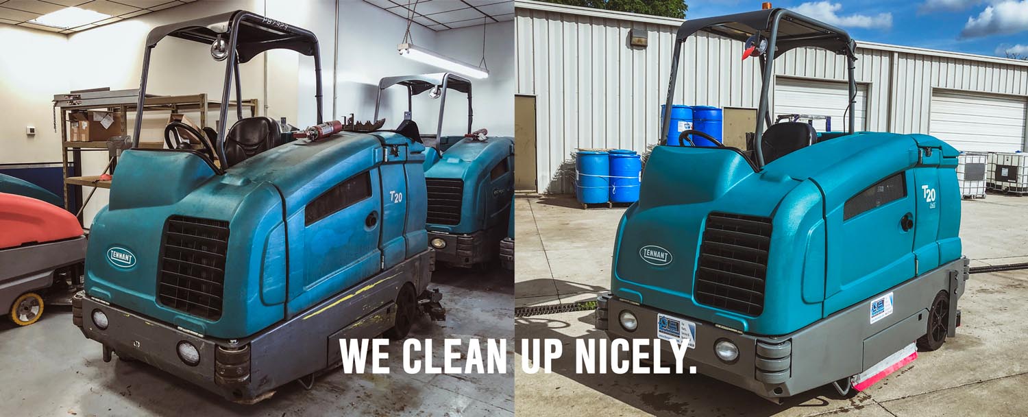 Reconditioned floor scrubbers and sweepers for sale used