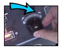 Scrubber speed control knob