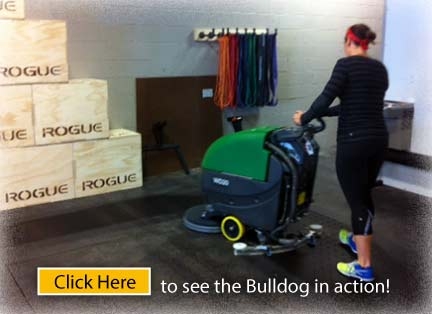 Bulldog Scrubber cleaing gym mats
