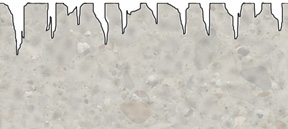 illustration of pores in concrete flooring