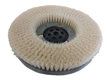 White nylon disk brush