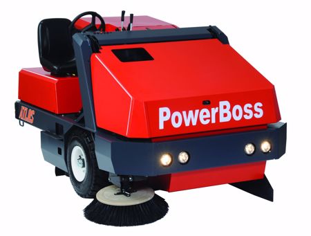 PowerBoss Atlas large industrial rider floor sweeper