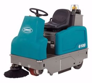 Tennant 6100 small ride on floor sweeper