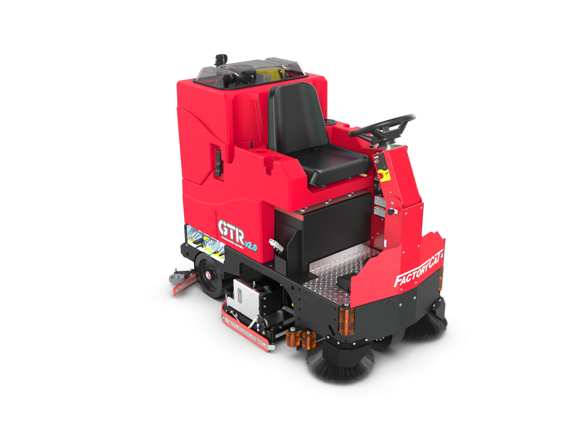 FactoryCat GTR rider floor scrubber machine