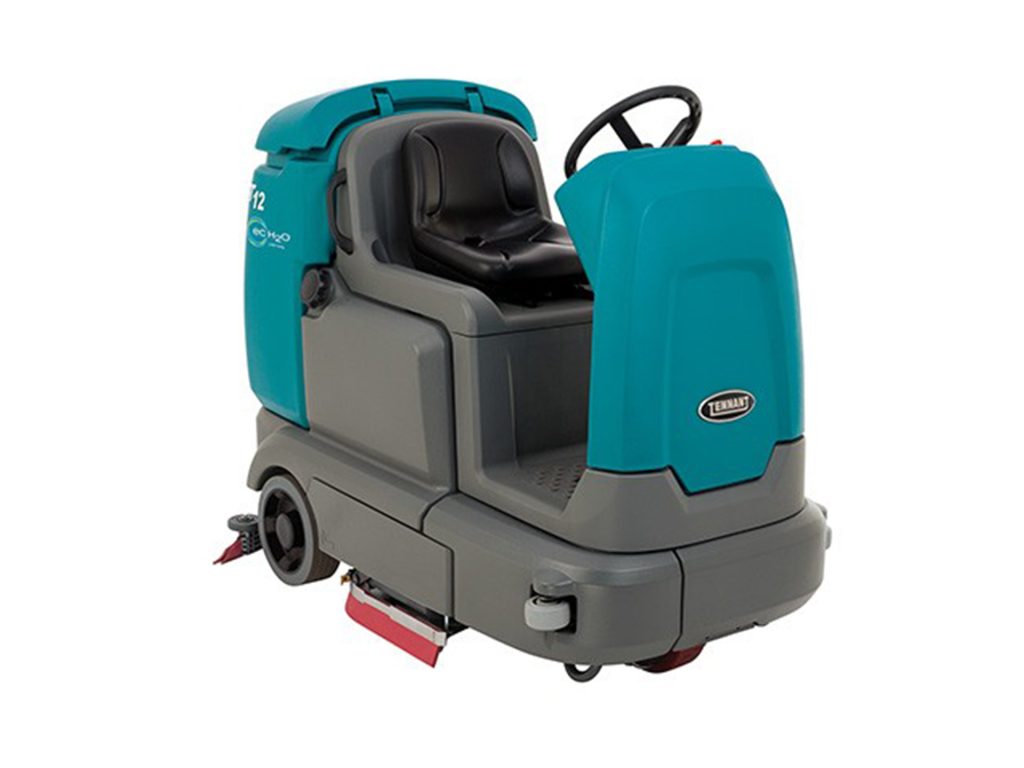 Tennant T12 small ride on floor scrubber