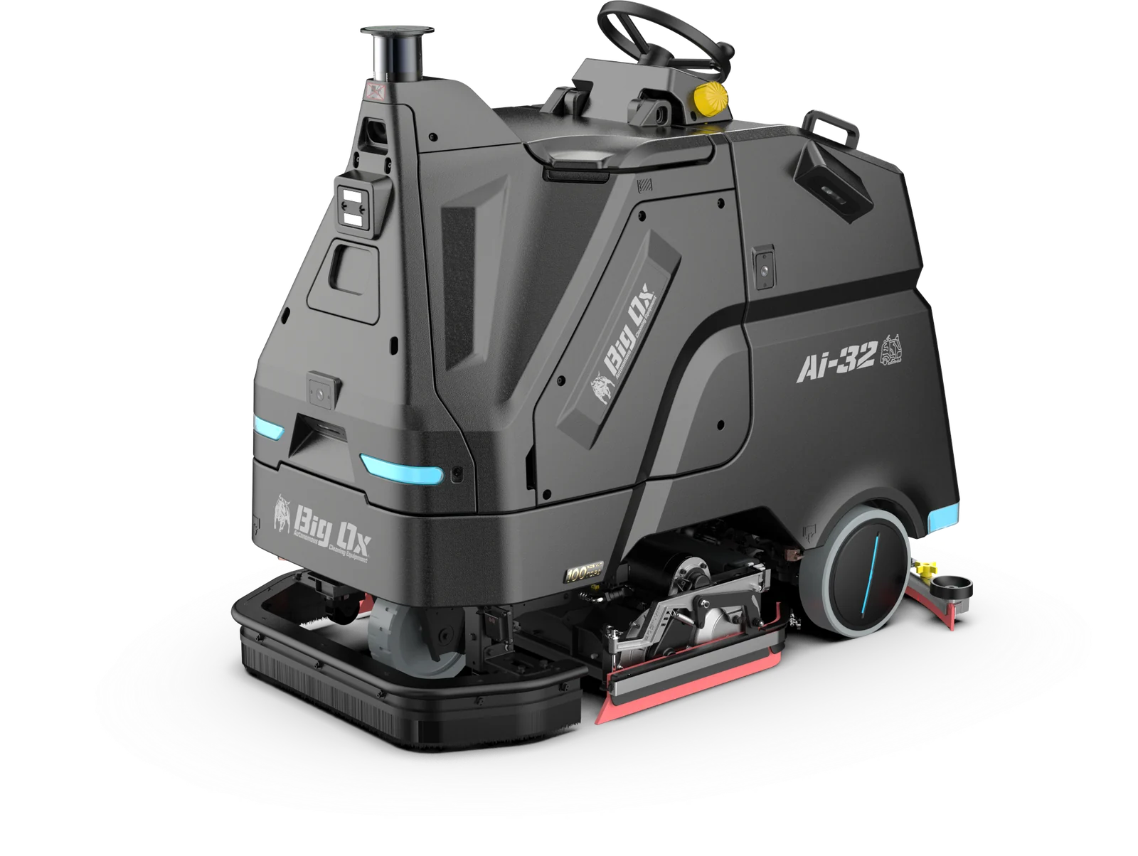 Big Ox Ai-32 Autonomous Scrubber — Three-quarter view